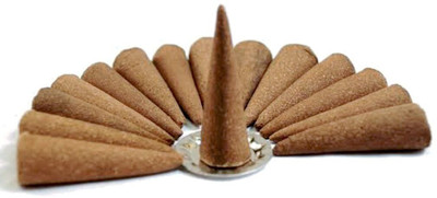 gau kanika Premium Incense Dhoop Cones For Pooja With Lavender Fragrances Pack Of 200gm Lavender Dhoop