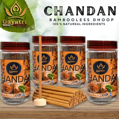 Gayatri Chandan Dhoop Pack of 4 (100 grams) bottle Sandal Dhoop(Pack of 4)