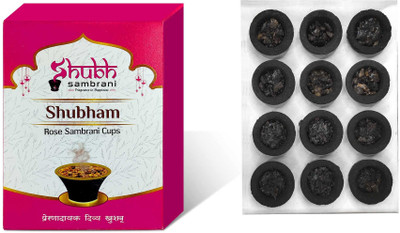 Utkarsh Box Pack of 1 (12 Pcs Dhoop Cup Per Box) Shubham Rose Sambrani Dhuna Dhoop Cup Rose Dhoop deal from flipkart