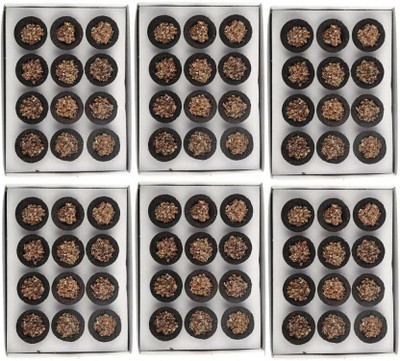 AyodhyaVasi (72 Cups) Natural Lobhan Cup Dhoop With Sambrani for Pooja-Guggal Dhoop Cup with Guggul, Frankincense Dhoop(Pack of 6)