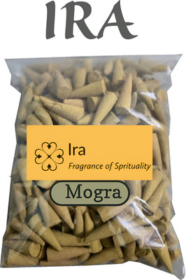 IRA Mogra Dhoop Cones For Pooja | 300gm Pack Mogra Fragrance Incense Cone Dhoop Dhoop