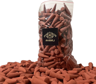 aviraj Rose Incense Dhoop Cones For pooja 500gm Pack I Gulab Fragrance Incense cone Rose Dhoop