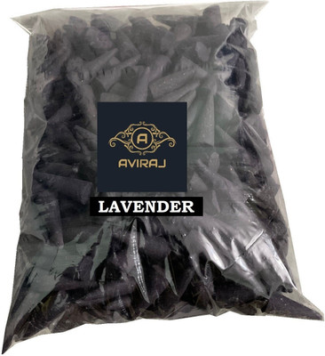 aviraj Incense Dhoop Cones For Pooja I 300gram Lavender Fragrance cone Non Charcoal Lavender Dhoop