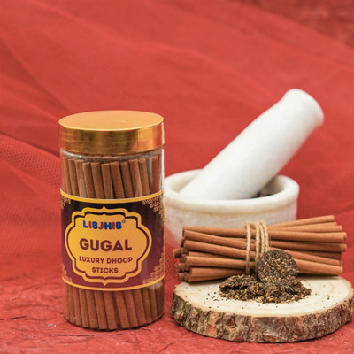 LIBJHIB Gugal Dhoop Sticks (2 Box of 120 Grams each) Gugal(2 Units, Set of 2)