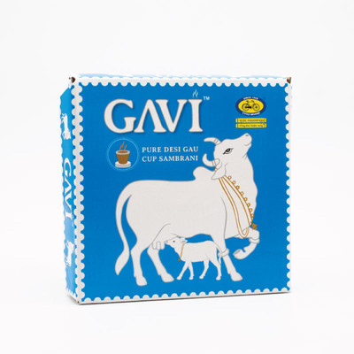Gavi Pure Desi Gau Cup Sambrani made with Cow Dung for Daily Puja (12 Cups) Woody Dhoop(Pack of 3)