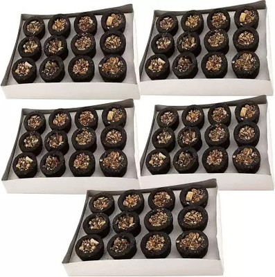 Qweezer 60 Pcs Natural Pure herbal Guggul / Pure Loban Sambrani Cup Guggul Dhoop Guggul Dhoop(Pack of 60)