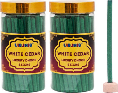 LIBJHIB White Cedar Dhoop Sticks (2 Box of 120 Grams each) White Cedar(2, Set of 2)