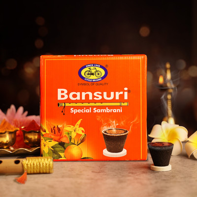 Cycle Pure Bansuri Special Cup Sambrani - 12N Guggul Dhoop