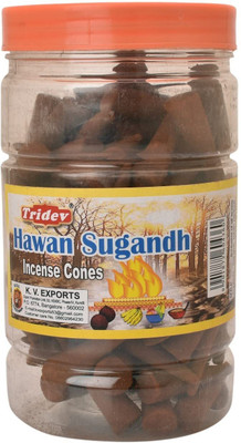 TRIDEV hawan sugandh cone 225_2 Floral Dhoop(Pack of 2)