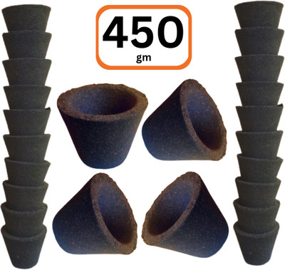 Gaumayam Empty Charcoal Cups 450 gm Dhoop Cups Suitable for Sambrani/Loban/Guggal/kapur Unscented Dhoop
