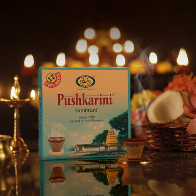 Cycle Pure Pushkarini Sambrani Cups, 12 Cups Guggul, Floral Dhoop