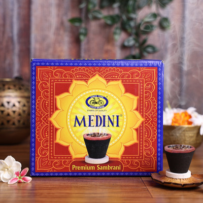 Cycle Pure Medini Premium Sambrani Dhoop Cups, 10N Guggul Dhoop