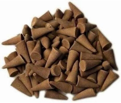 PANALALJI Chandan Dhoop Cones For Pooja | 100 gm Pack Chandan Fragrance Incense Cone Dhoop Sandal Dhoop