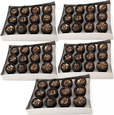 Dmlpbp 60 Cups Sambrani Cup With Guggal - 5 Tray Guggul Dhoop (Pack of 5)ADH Guggul Dhoop