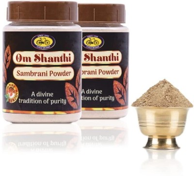 Cycle Om Shanthi Sambrani Powder for Daily Puja, Meditation (100g) Guggul Dhoop(Pack of 2)