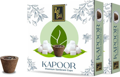 Zed Black Premium 24 Sambrani Dhoop Cups for Pooja for Everyday Use, 12Cups in Each Pack Dhoop(Pack of 2)