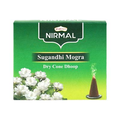 Shubhkart NIRMAL MOGRA DRY CONE DHOOP Jasmine Dhoop(Pack of 10)