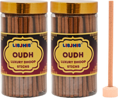 LIBJHIB Oudh Dhoop Sticks (2 Box of 120 Grams each) Oudh(2, Set of 2)