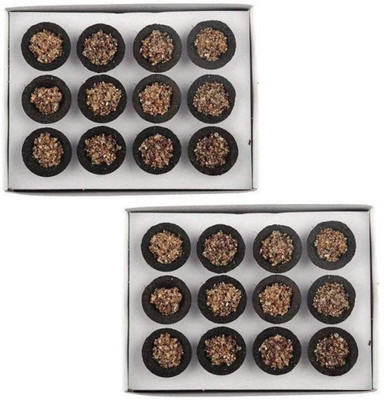 Airofine Fragrance Organic Cow Dung Sambrani Cups|Desi Cow Dung Dhoop Cups for Pooja Gugal Flavour Dhoop(Pack of 2)