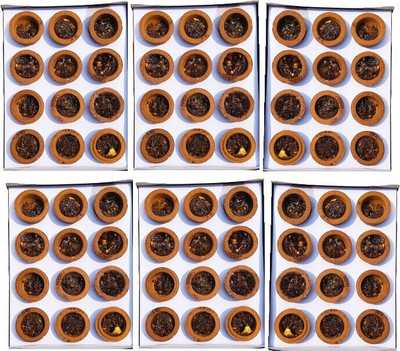 aviraj 72 Cups Pure Guggul Loban Dhoop Cup For Pooja Hawan l Charcoal Free Non-Toxic l Pack of 6 Tray Sandal Dhoop(Pack of 6)