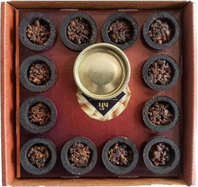 shiv sk sambrani cup gughla 60 cup (3 tary) Sandal Dhoop(Pack of 36)