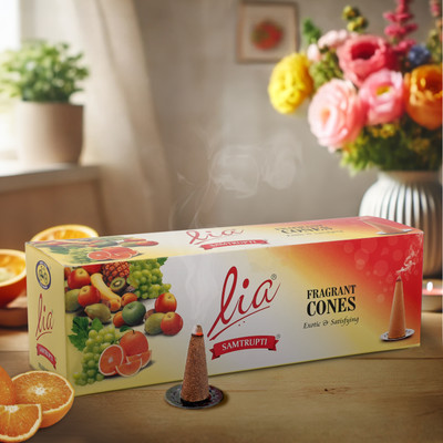 Lia Cycle Pure Samtrupti Dry Dhoop Cones, 64 Cones Dhoop