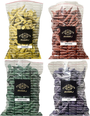 aviraj Dhoop Cones Combo For Pooja 900 Gram (225Gram each) with Stand Incense Cone 1kg Sandal Dhoop(Pack of 4)