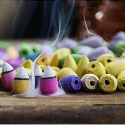 AROHI ENTERPRISES 120 Unit of Backflow Incense dhoop/Cone | Back Flow Smoke Cones Unscented Dhoop(Pack of 120)