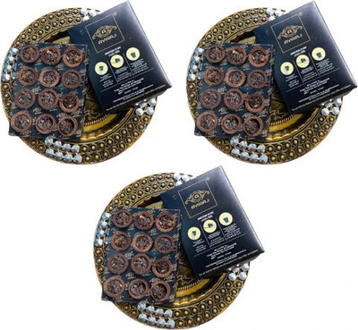 aviraj Pure Sambrani Loban Cup With Guggul Charcoal Free For Pooja Sandal Dhoop(Pack of 3)