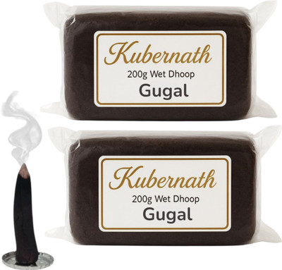 Kubernath Gugal Wet Dhoop Pack of 400 g Guggul Dhoop(Pack of 2)