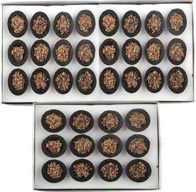 Shacollection 36Cups Sambrani Loban Dhoop with Burning Tray Guggul Dhoop(Pack of 3)