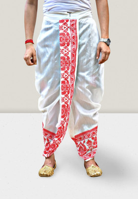 GOURI COLLECTIONS Ready To Wear Pant System Marwadi Printed Embellished Men Dhoti