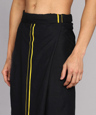 Feather Green Fancy Dhoti Solid Men Dhoti