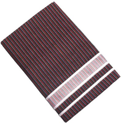 Tharunsha Elite THARUNSHA ELITE Men's Kerala style Single Dhoti - Mtrs/Mundus/Lungi Set-1 Striped Men Dhoti