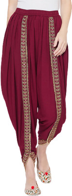 Cut Style Clothing Women's Rayon Solid Dhoti Free Size (28 Till 36) Pack of 1 Self Design Women Dhoti