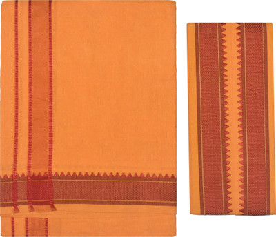 TUNI MANI Padi Pettu Dhoti Single / 2.0meter With Towel Solid Men Dhoti