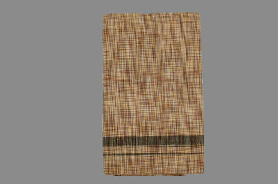 Sawariya handloom Premium quality Men's Brown Khadi print Khadi cotton lungi Self Design, Solid, Striped Men Dhoti