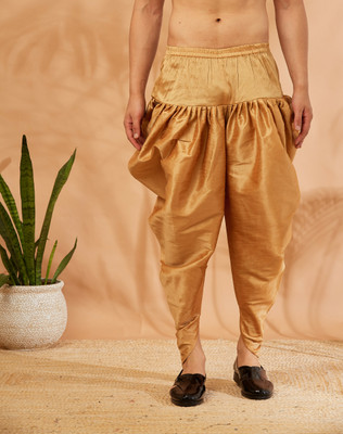 ARMAAN ETHNIC Dupion silk Silk Dhoti Self Design Men Dhoti
