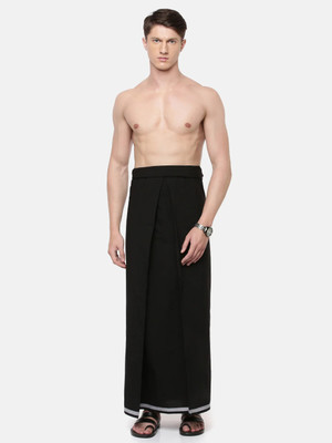 Famuzz Solid Men Dhoti