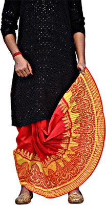 GOURI COLLECTIONS Ready To Wear Pant System PRINTED MAYUR PUCHHA Embellished Men Dhoti