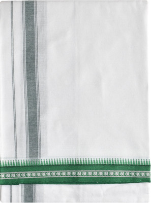 TUNI MANI Rudratcha Border 2.0meter Single Solid Men Dhoti