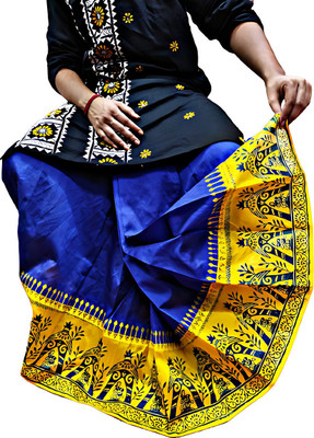AMIT ONLINE Stylish Combination Mour Puccha Printed Men Dhoti