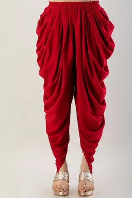SSR FASHION Stylish/Loose Fit Women's Solid Rayon Fabric Dhoti Pant/Patiala/Harem Pant Solid Women Dhoti