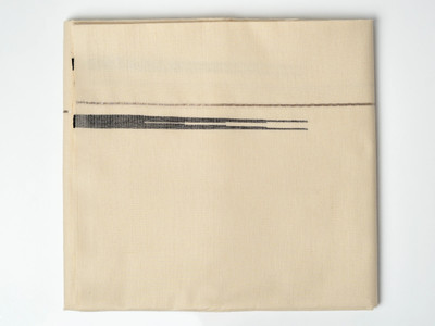 CottonBrothers OFF WHITE (2M l Single Dhoti l Single Mundu) Black Double -line Border I Striped Men Dhoti