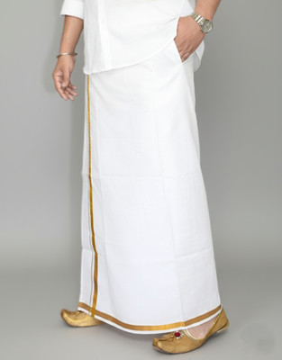 TUNI MANI SPL Welcro Pocket Vesti Solid Men Dhoti