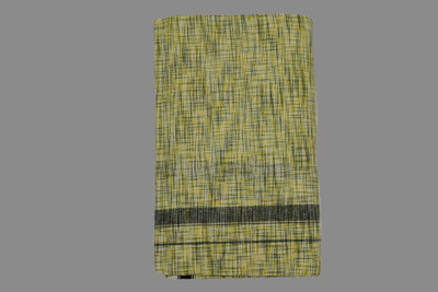 Shyam handloom Premium quality Men's Light Green Khadi print Khadi cotton lungi Solid, Striped, Self Design Men Dhoti
