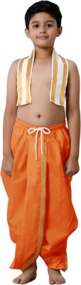 DIAMOND CLUSTER Boys Maharaja Dhoti in Cotton Self Design Baby Boys Dhoti