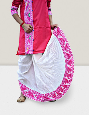 GOURI COLLECTIONS Readymade Jamdani Dhoti Pants (Gc004_C_Q1) For Men – Mayur Puccha Design Embellished Men Dhoti