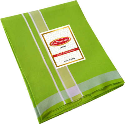 Feather Green Solid, Printed Green Lungi