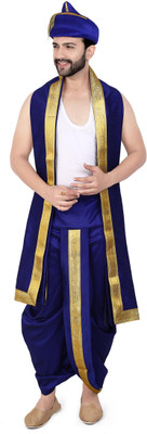 PRIYAKANT SAFAWALA BLUE PUNERI 40 DHOTI SET Solid Men Dhoti